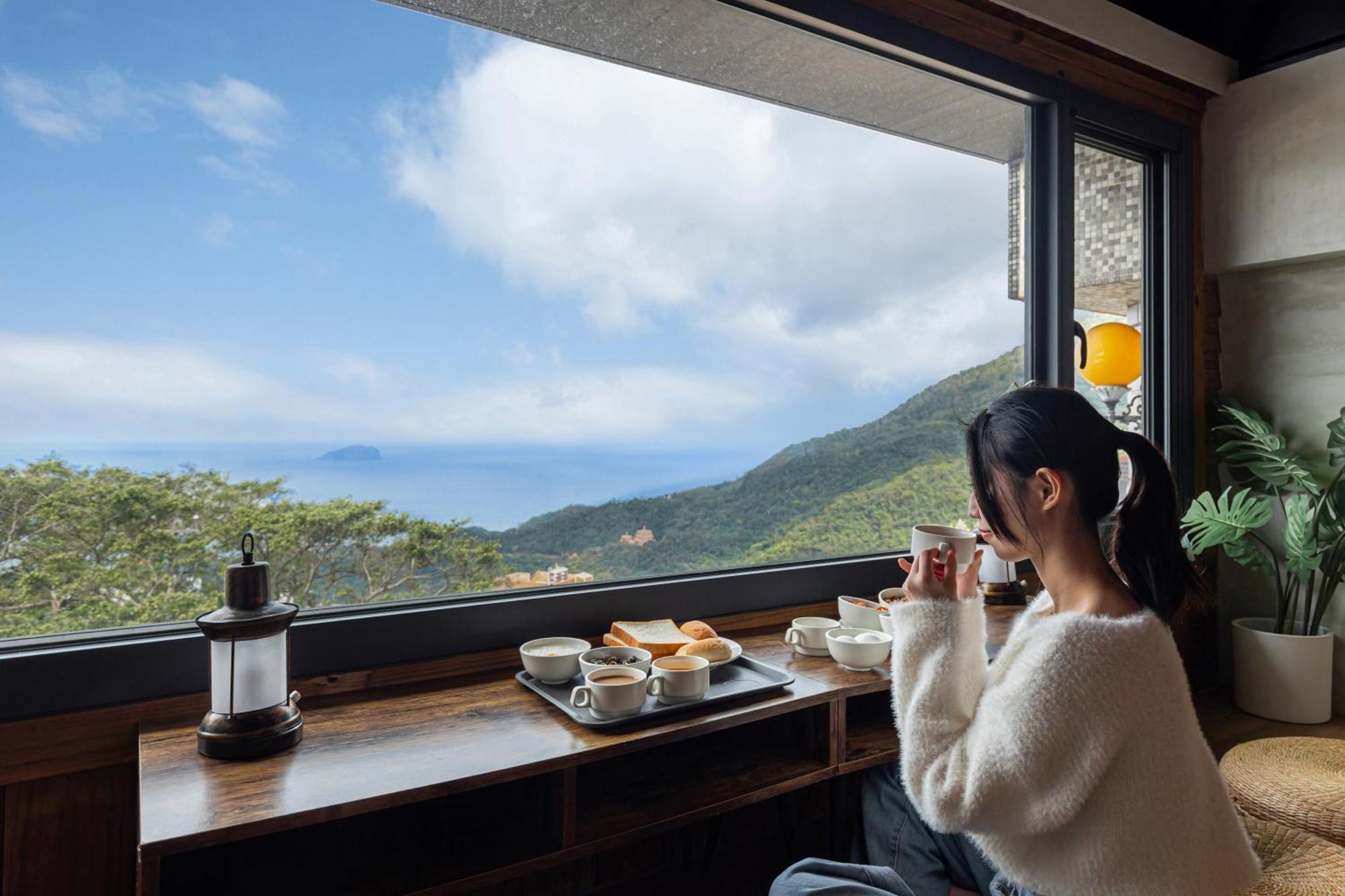 Jiufen The Ocean Theory Bed and Breakfast Exteriör bild